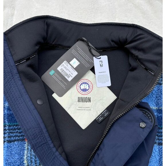 Canada Goose x NBA x Union LA Legion Blue Plaid Fleece Vest - Picture 3 of 4